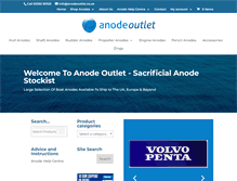 Tablet Screenshot of anodeoutlet.co.uk